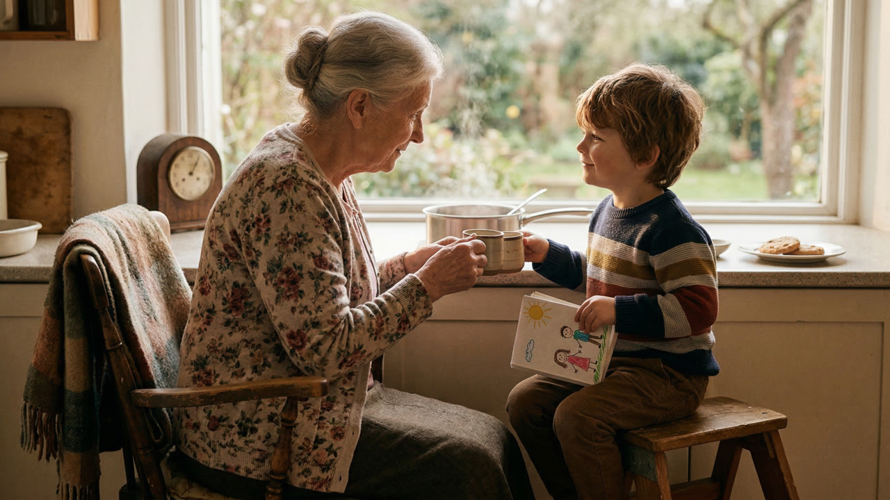 A psicologia diz que os avós preferidos não são os que levam para passear sempre, são os que criam pequenos rituais que a criança espera