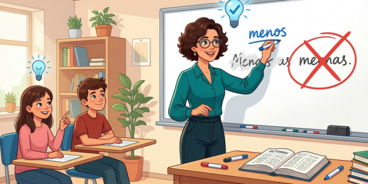 “Menas” ou “menos” é um erro que ainda aparece no dia a dia — e esta é a forma correta