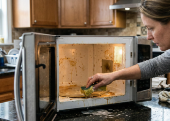 O erro que quase todo mundo comete ao limpar o micro-ondas e que pode danificar o aparelho