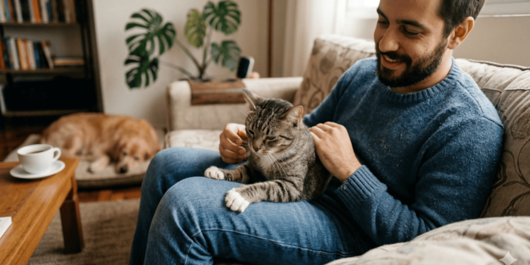 Especialistas explicam que o hábito de amassar é um comportamento típico de filhote que permanece na vida adulta