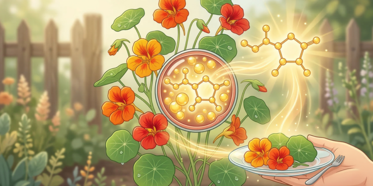 Pouca gente sabe, mas a capuchinha que nasce no jardim é comestível e rica em vitamina C