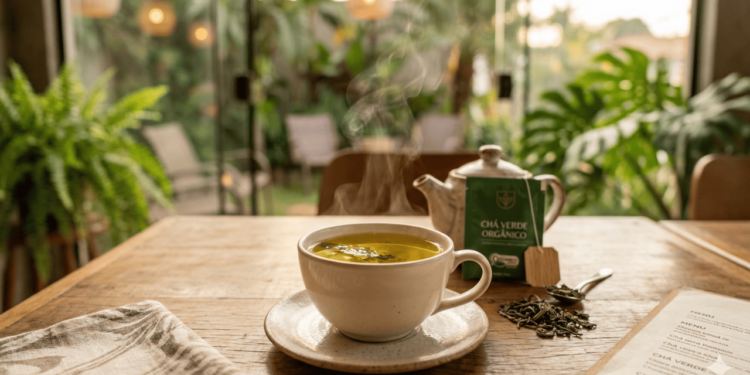 No contexto de estudo e trabalho, o chá verde se destaca pela combinação de cafeína em dose moderada com o aminoácido L-teanina