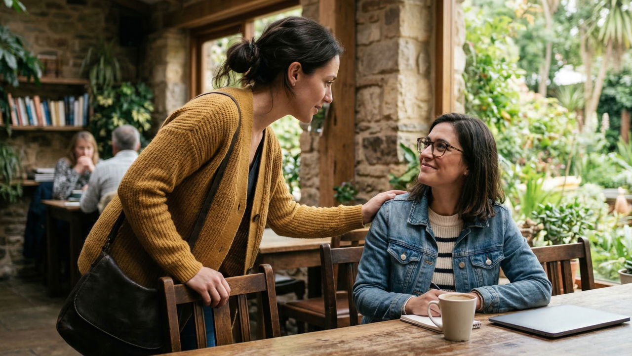 Qual é a expressão que pode encerrar uma conversa desconfortável sem criar clima ruim