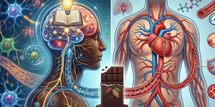 O que o chocolate amargo faz no cérebro e na saúde cardiovascular