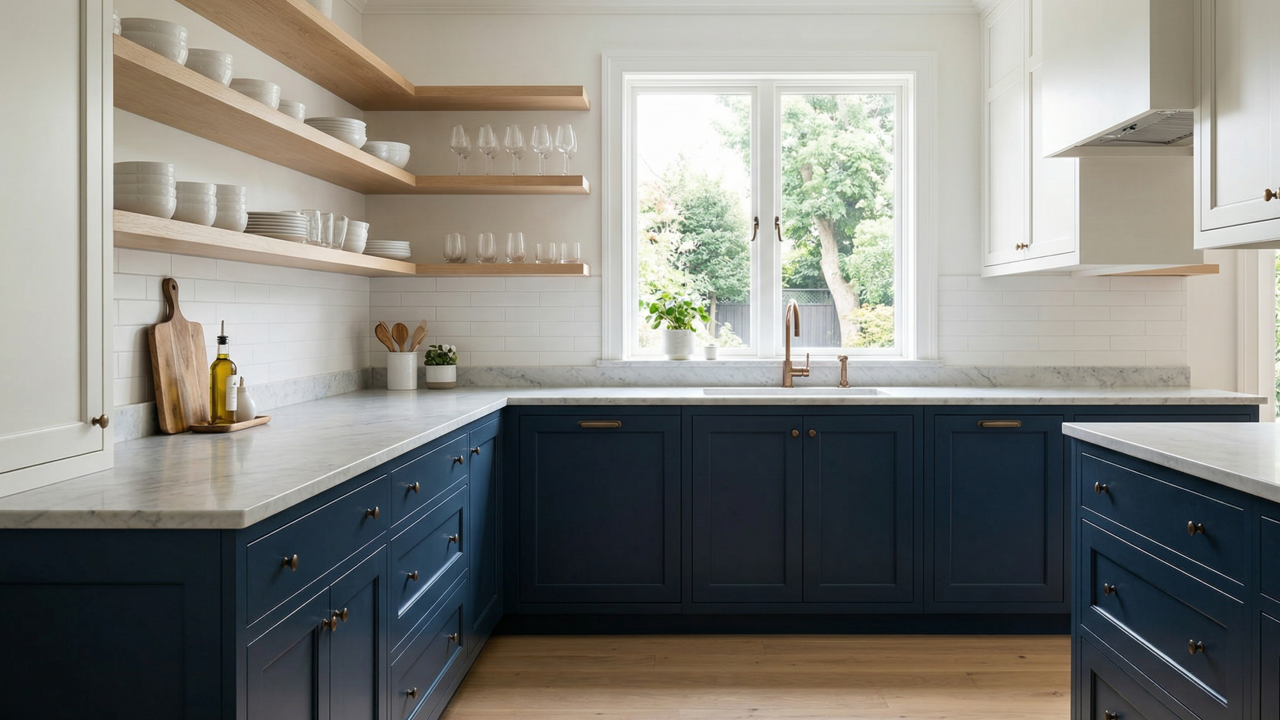 Estas são as 5 melhores cores para armários de cozinha que não enjoam com o tempo