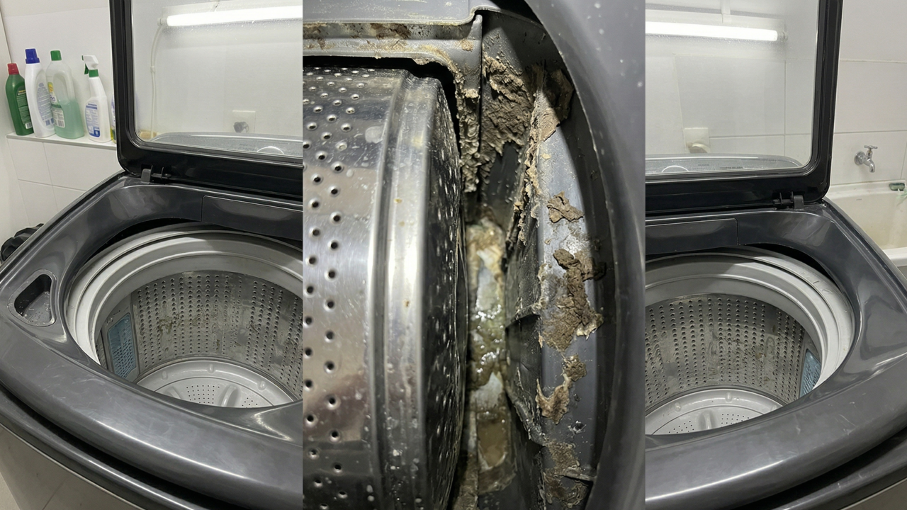 As partes da máquina de lavar que quase ninguém limpa e deixam as roupas com cheiro ruim