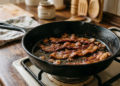 “Devo comer ou jogar fora? O que fazer com a gordura que solta do bacon na frigideira