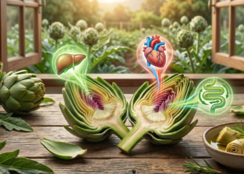 Os nutrientes da alcachofra que ajudam o fígado, coração e sistema digestivo a funcionarem melhor