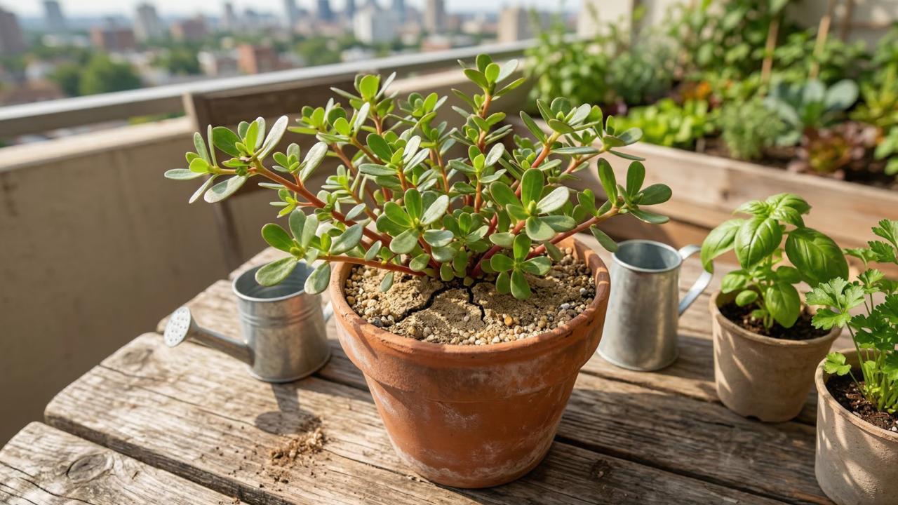 Pouca gente sabe, mas a beldroega considerada mato é rica em ômega-3 e cresce facilmente em quintais