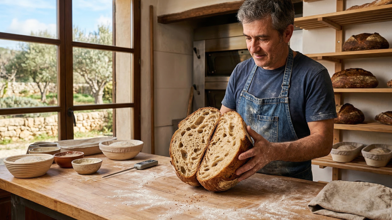 Javier, padeiro espanhol: "Pão caseiro crocante não precisa de melhorador; a técnica de fermentação lenta faz toda diferença"