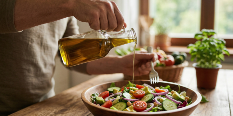 O que o azeite de oliva faz no colesterol e na saúde do coração em dietas do dia a dia