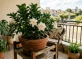 Essa árvore pode ser cultivada em vaso e perfuma o ambiente com suas flores delicadas