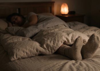 Poucos sabem o que significa dormir com meias nos pés durante a madrugada