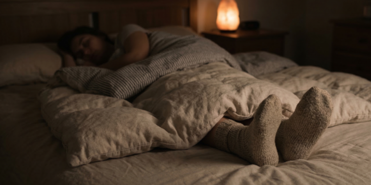 Poucos sabem o que significa dormir com meias nos pés durante a madrugada