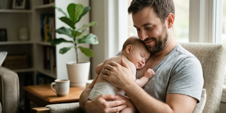 Bebês que choram menos ao longo do dia costumam ter maior contato físico com os pais, aponta estudo