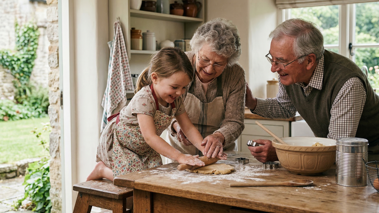 A psicologia diz que os avós mais especiais não são os que fazem tudo pelas crianças, são os que deixam elas ajudarem nas coisas simples