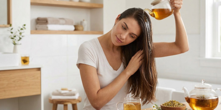 Para que serve enxaguar o cabelo com chá de camomila uma vez por semana (não é apenas para clarear)