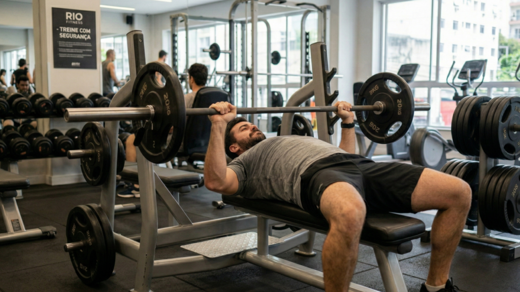 Os erros comuns no supino que podem prejudicar seus ombros e como evitá-los