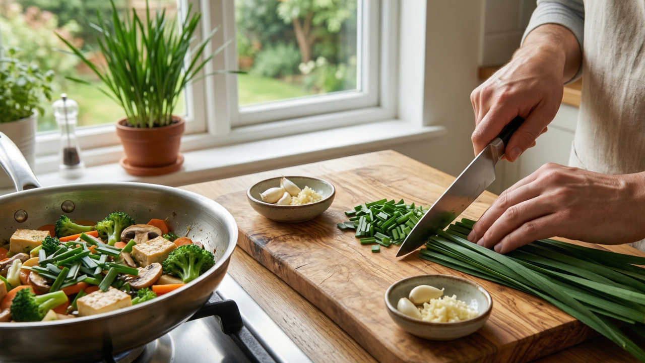 A planta aromática fácil de cultivar na cozinha que substitui o alho industrializado e realça o sabor dos pratos do dia a dia