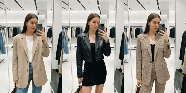 O blazer se encaixa com facilidade na rotina, indo do trabalho ao lazer