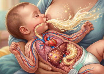 O que a amamentação faz com o fígado e saúde cardiovascular do bebê