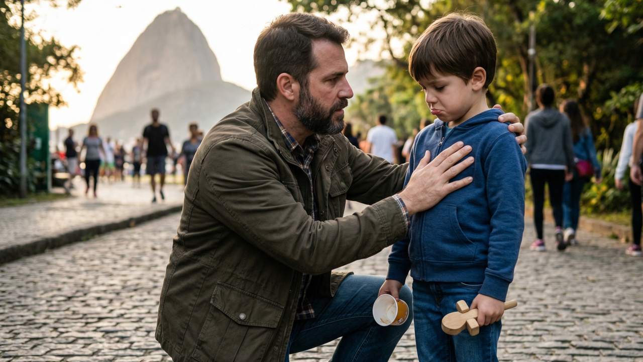 A parte mais solitária da paternidade é perceber que proteger seu filho nem sempre é agradá-lo, mas prepará-lo para frustrações que você não poderá evitar