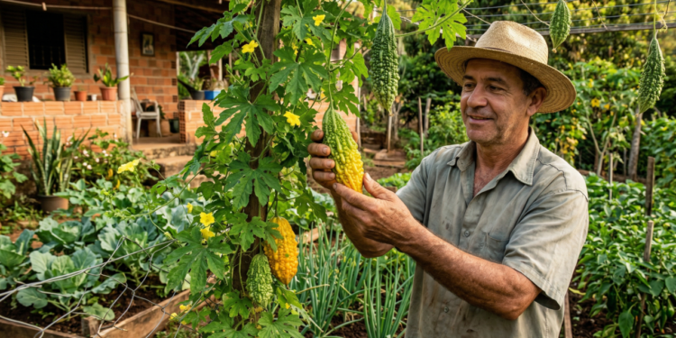 Sabor amargo que ajuda a controlar o açúcar no sangue e pode ser cultivado no quintal