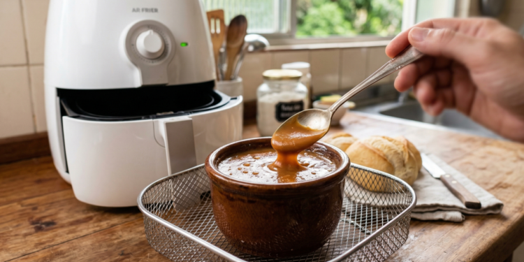 Este doce de leite caseiro com 2 ingredientes na air fryer está impressionando quem ama sobremesas fáceis