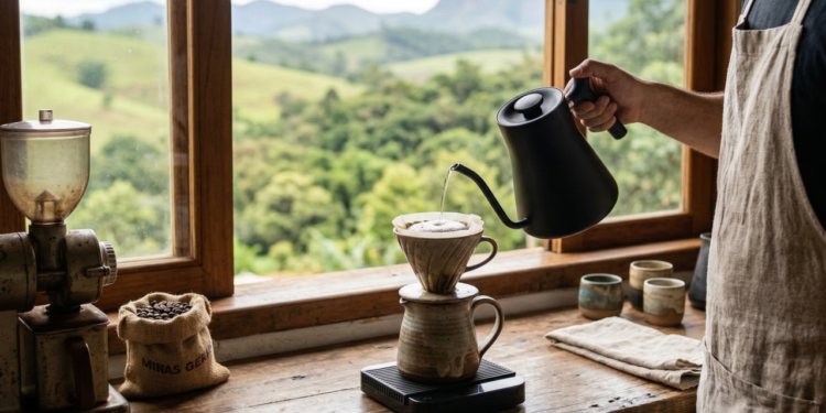 Barista profissional explica: “O café perfeito não vem de ferver a água, vem da temperatura ideal antes da extração”