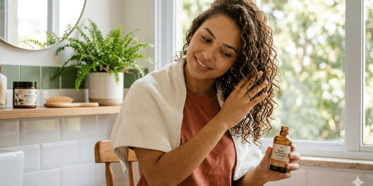 Quando você aplica um óleo capilar, ele cria uma película protetora em volta do fio, como se fosse um “casaco protetor”