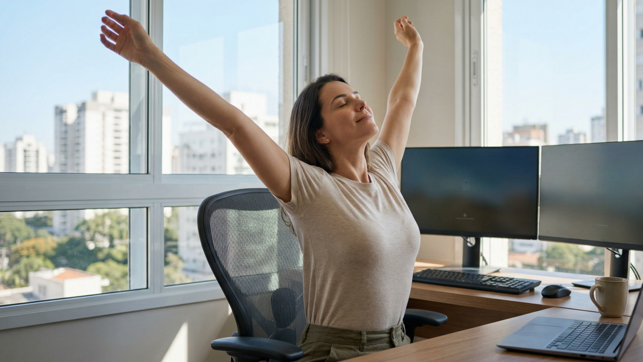 Como aliviar a dor no pescoço causada por uso excessivo de celular e relaxar a cervical em apenas 3 minutos