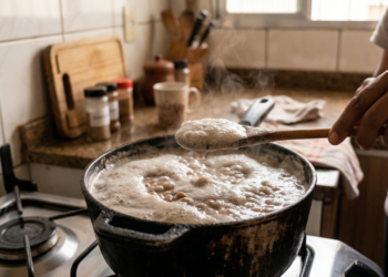 “Devo comer ou jogar fora? O que fazer com a espuma que aparece ao cozinhar feijão