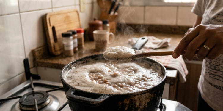 “Devo comer ou jogar fora? O que fazer com a espuma que aparece ao cozinhar feijão