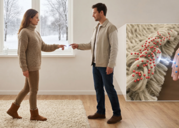 Essa é a razão para sentir um “choque” quando encosta em alguém no inverno