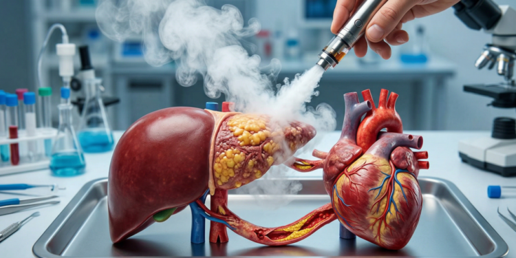O que o vape faz com o fígado e saúde cardiovascular