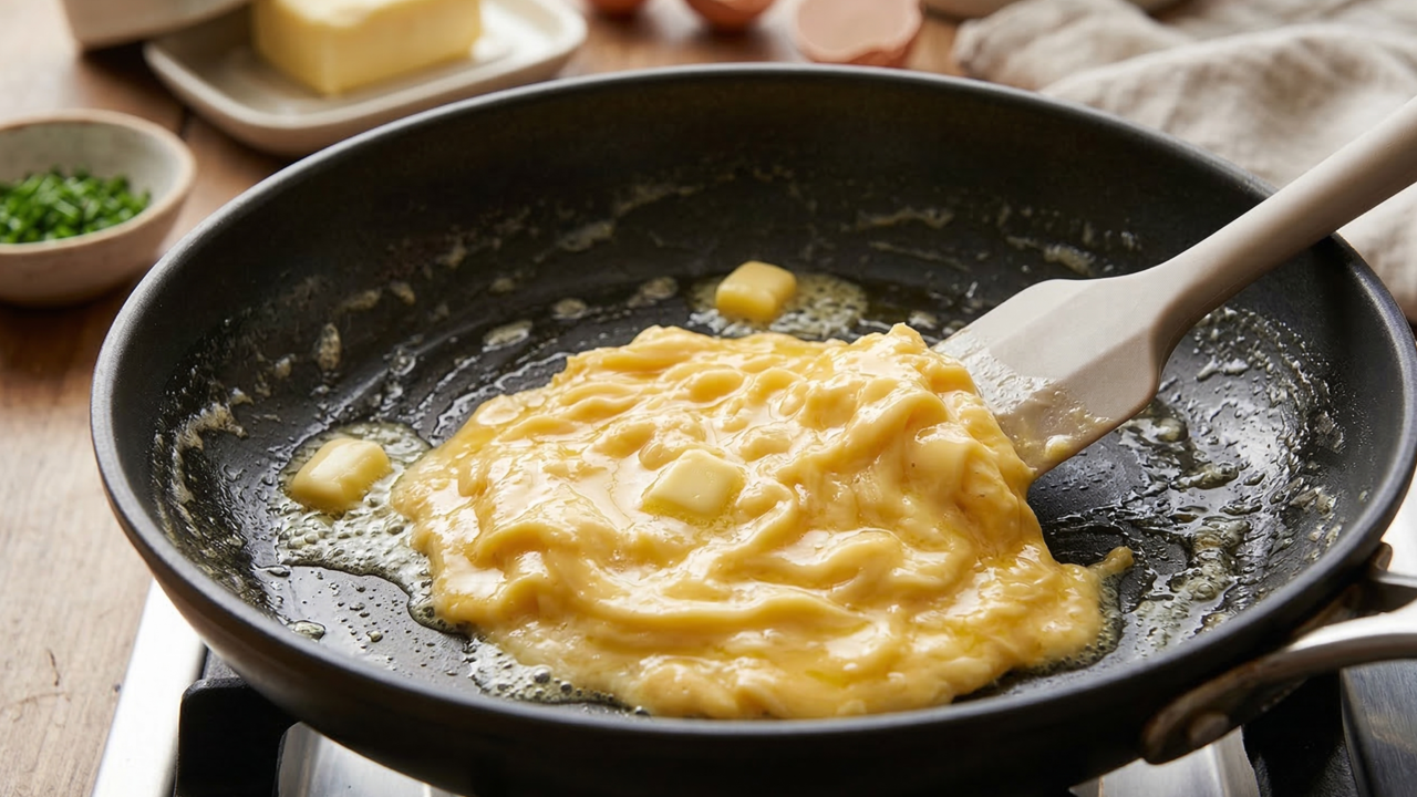 Chef Paola Carosella: “O ovo mexido mais cremoso não é feito em fogo alto, é preparado lentamente na manteiga”