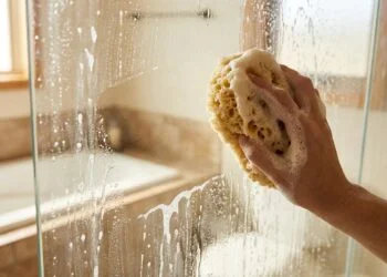 Limpar o box do banheiro com vinagre e bicarbonato: quais os benefícios e quando fazer isso