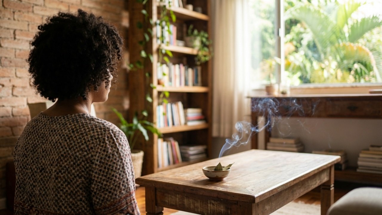 Close macro detalhado da brasa e da textura da folha de louro.