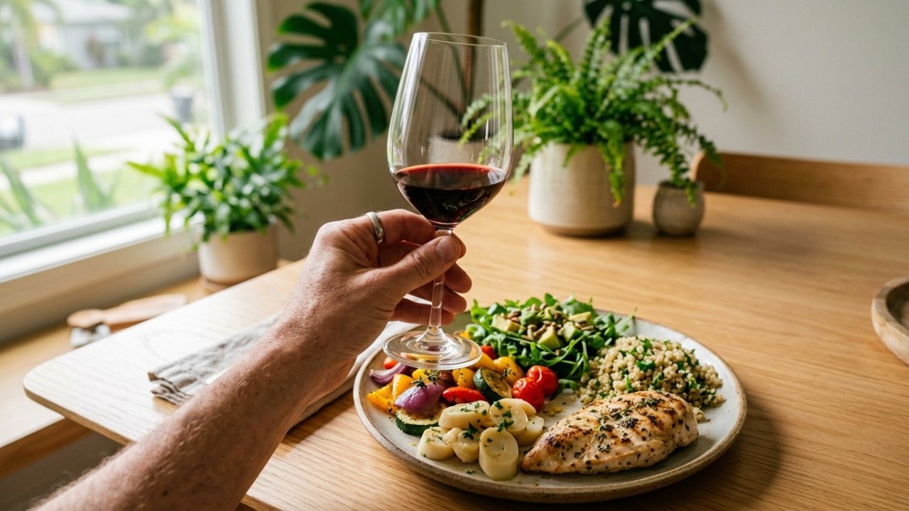 Efeitos nos rins e coração ao beber uma taça de vinho