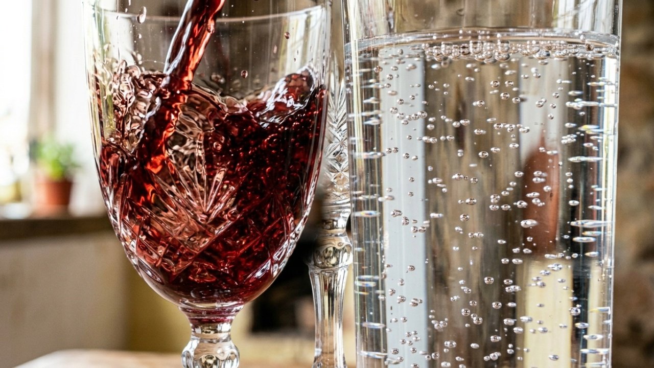 Efeitos nos rins e coração ao beber uma taça de vinho