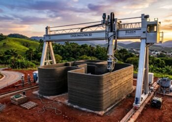 Casas construídas com impressão 3D