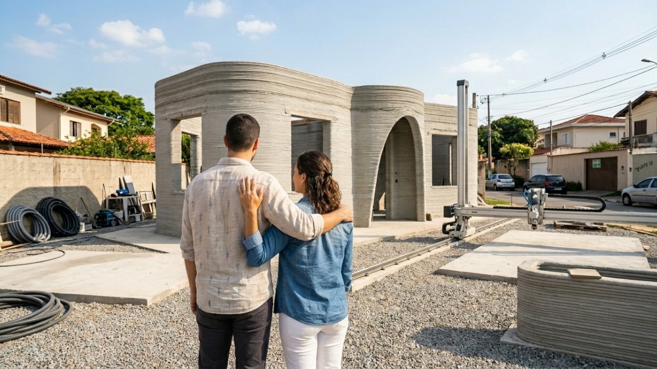 Casas construídas com impressão 3D