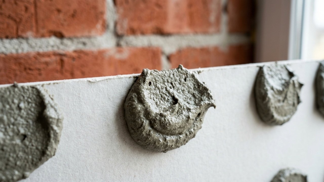 Acabamento de interiores com sistema Dot and Dab