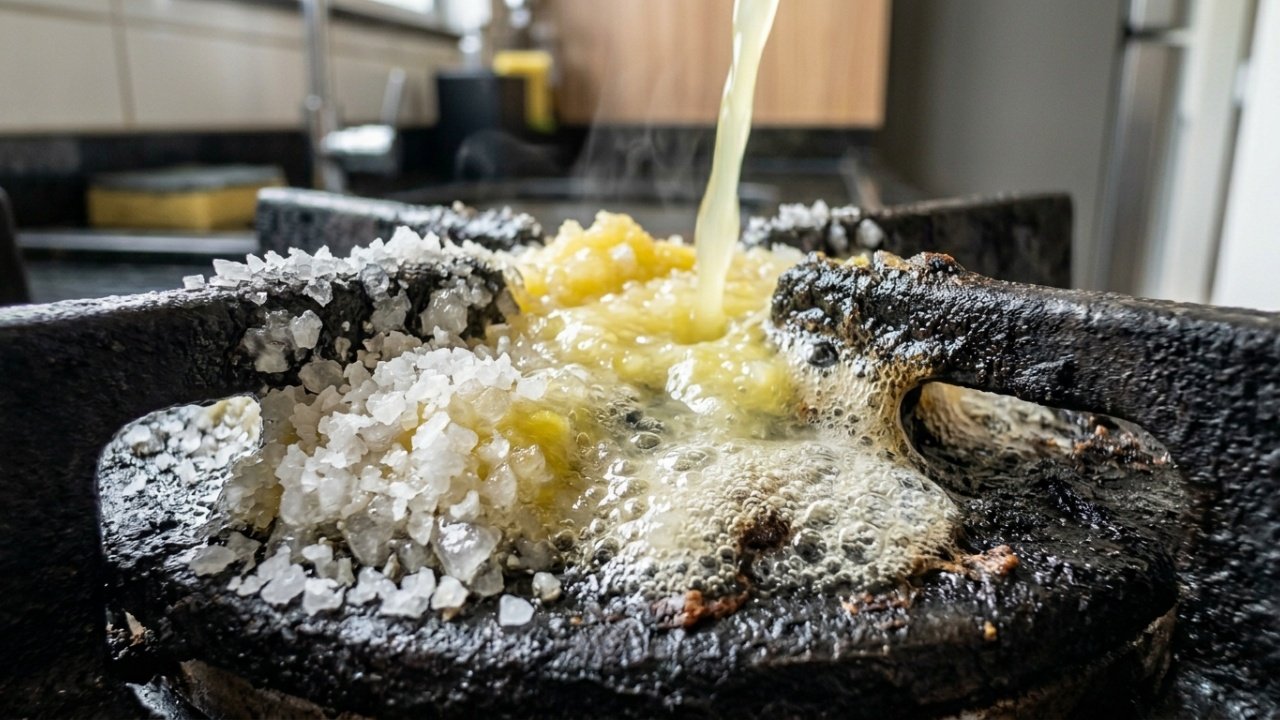 Limpeza ecológica e desengordurante para o fogão