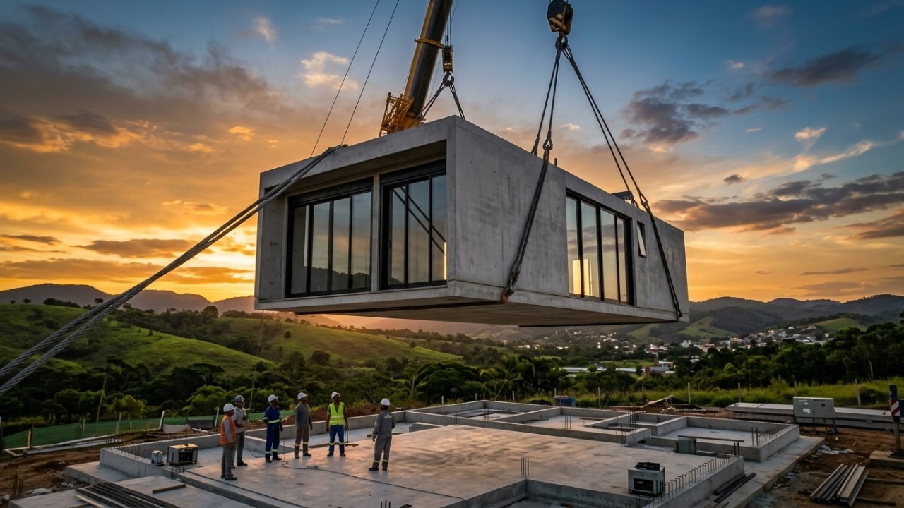 Construção modular estrutural