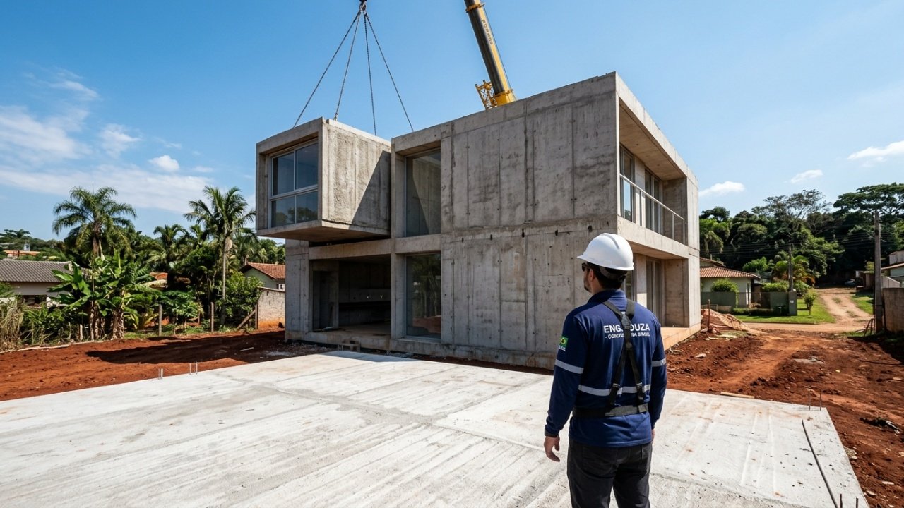 Construção modular estrutural