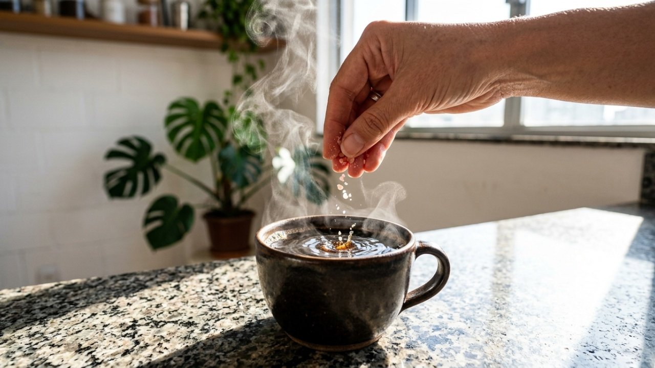 Benefícios do sal no café pré-treino