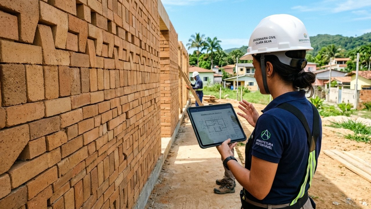 Tijolos modulares ecológicos e reformas residenciais rápidas