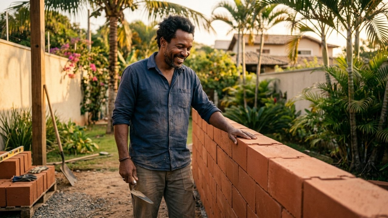 Tijolos modulares ecológicos e reformas residenciais rápidas