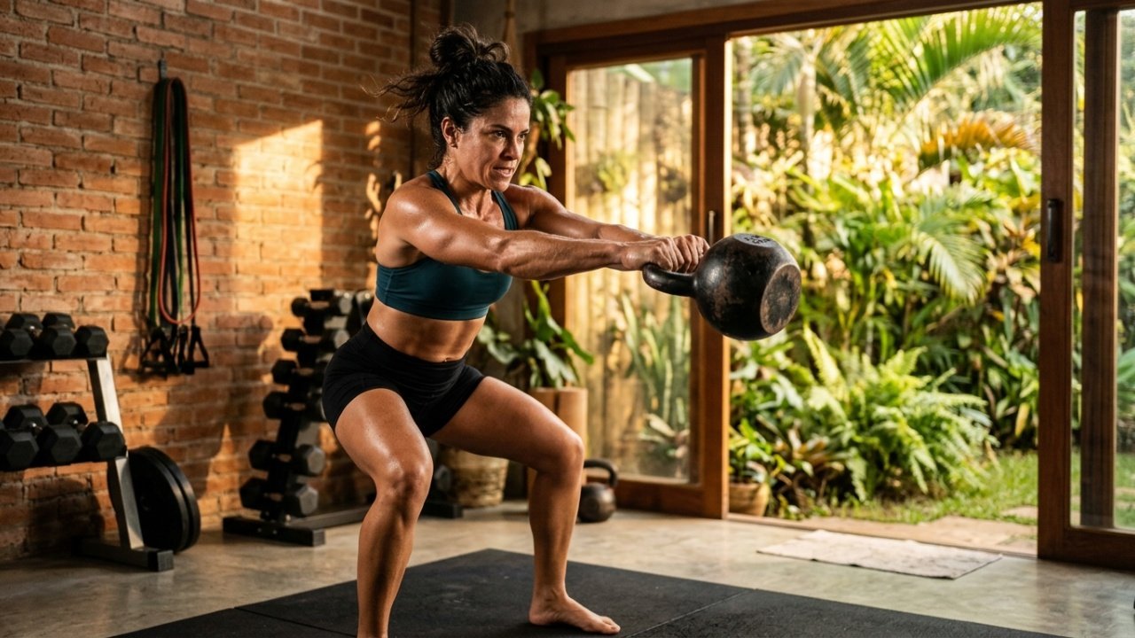 O uso do kettlebell swing para redução de gordura e fortalecimento